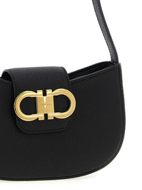 Ferragamo Gabry Shoulder Bag Black