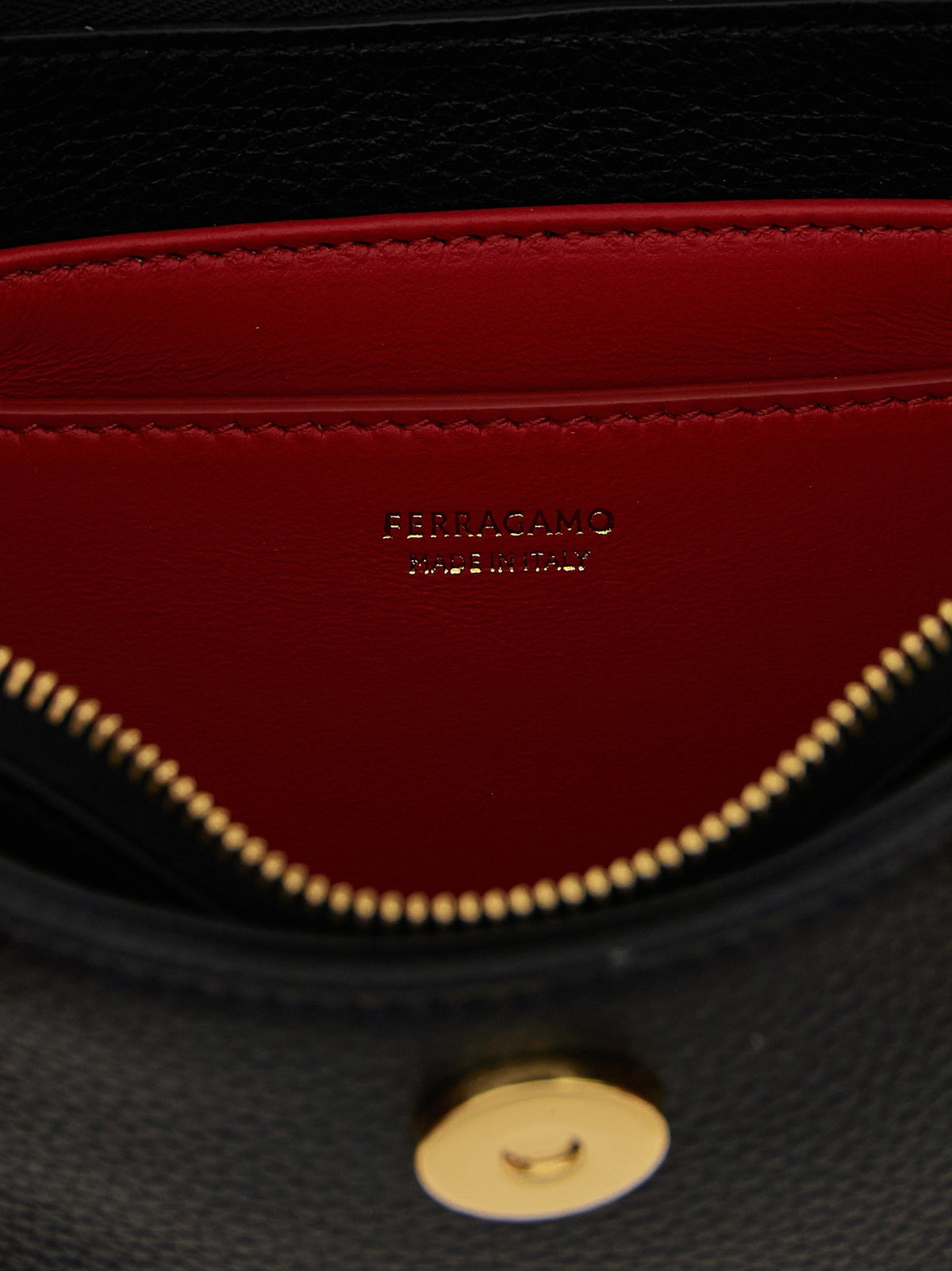 Ferragamo Gabry Shoulder Bag Black, view 4