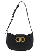 Ferragamo Gabry Shoulder Bag Black