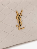 Saint Laurent Women's Gaby Leather Crossbody Bag White, view 5