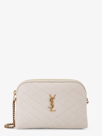 Saint Laurent Women's Gaby Leather Crossbody Bag White