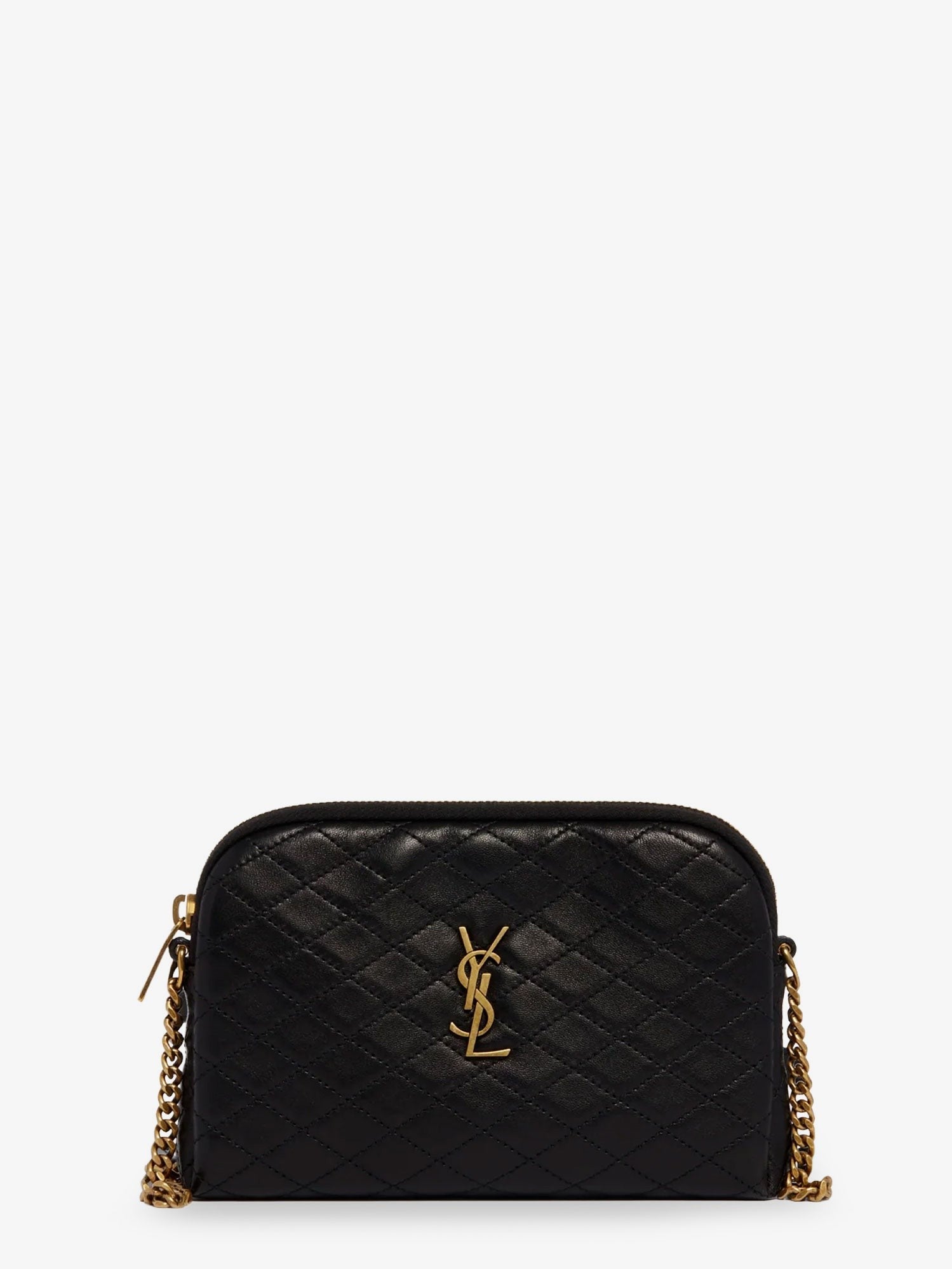 Saint Laurent Women's Gaby Leather Shoulder Bag Black