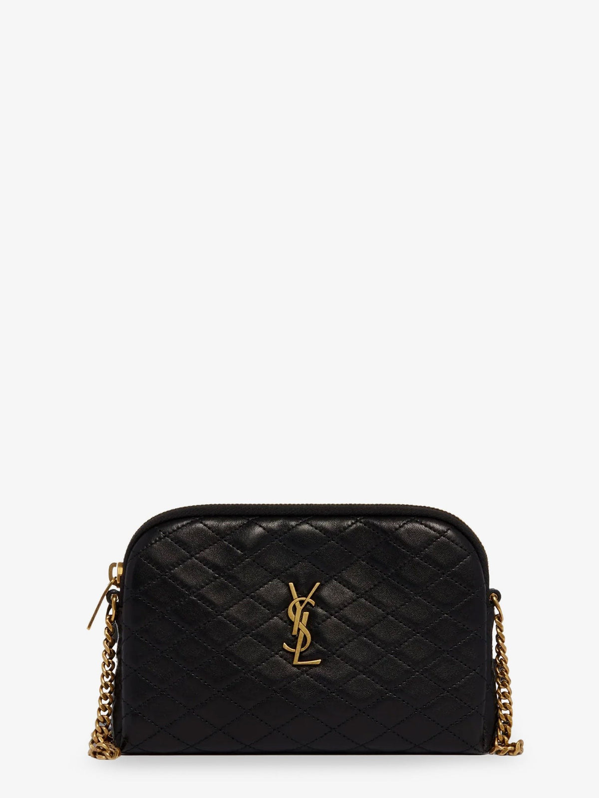 Saint Laurent Women's Gaby Leather Shoulder Bag Black