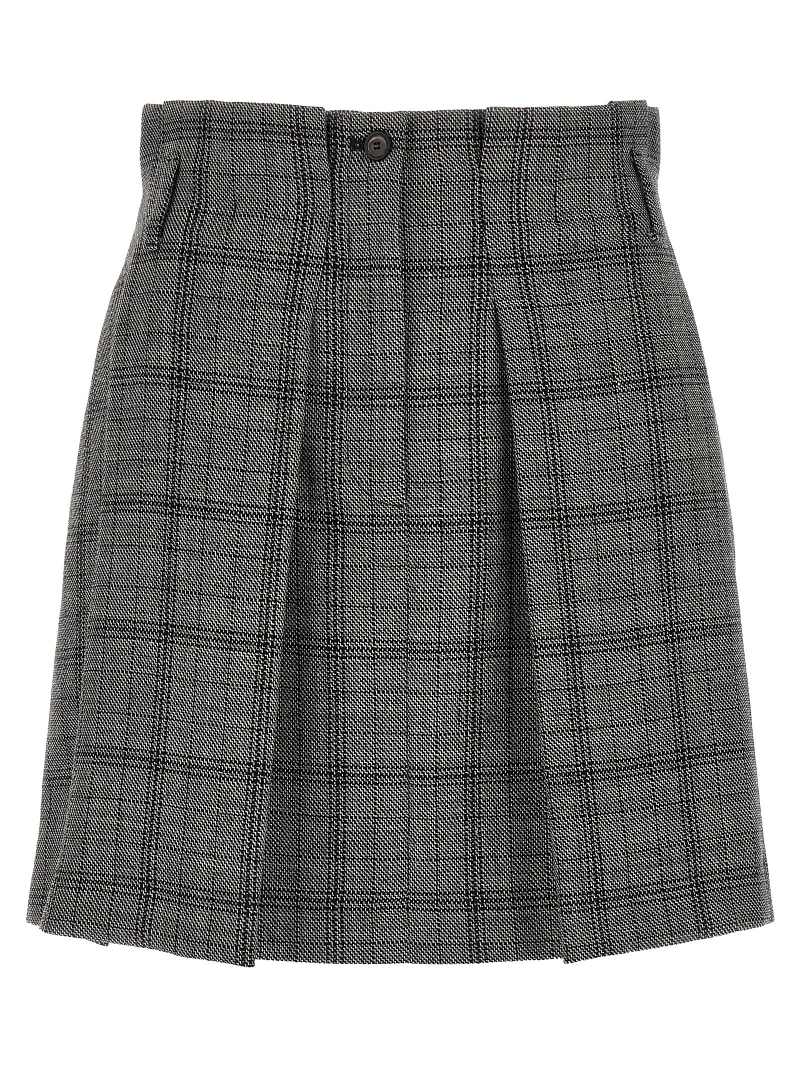 TELA Gaby Pleated Skirt Grey