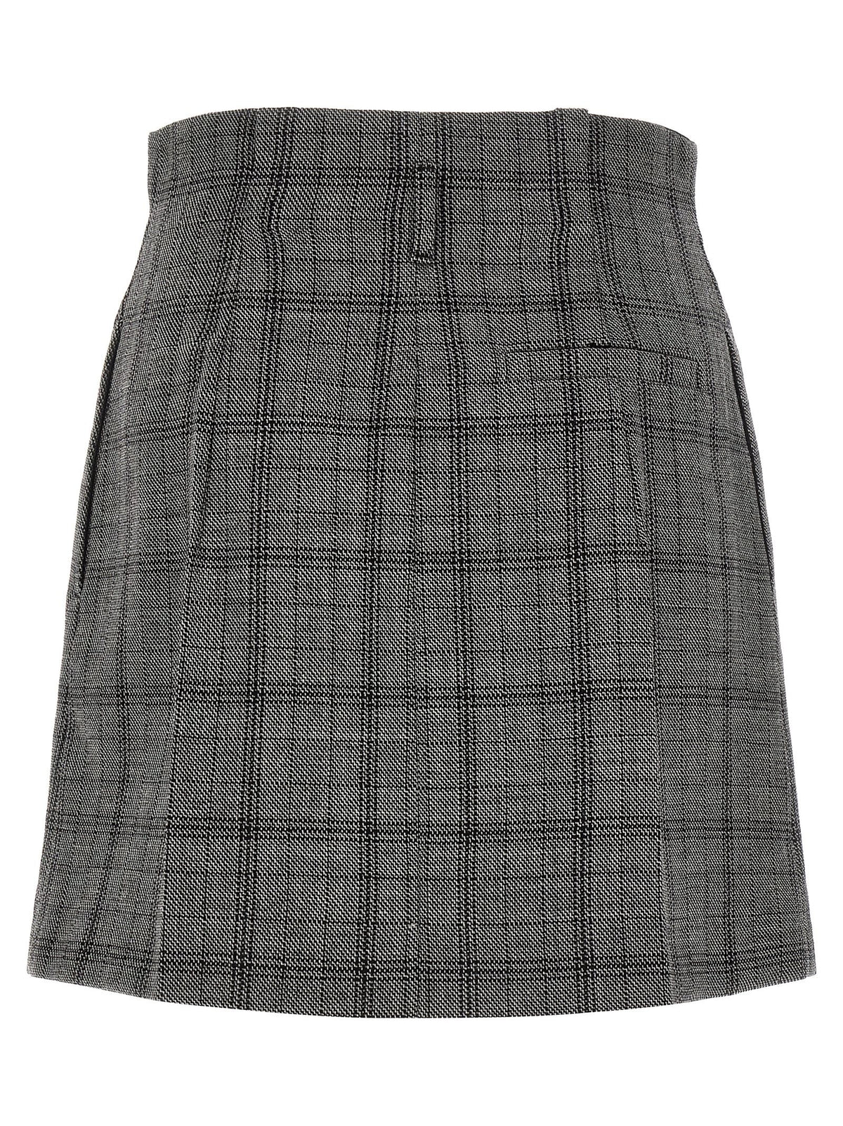 TELA Gaby Pleated Skirt Grey, view 2