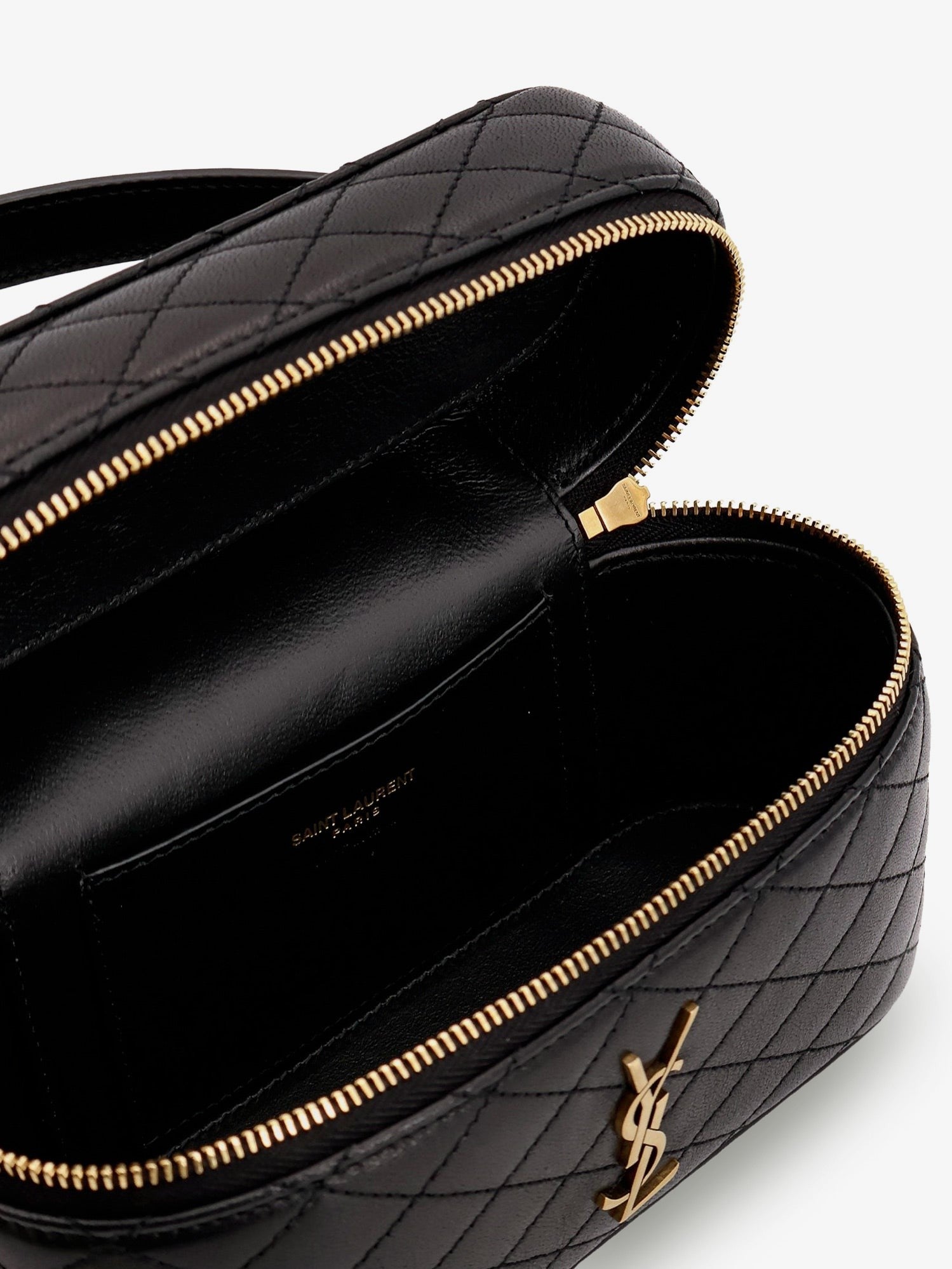 Saint Laurent Women's Gaby Vanity Bag in Leather Black