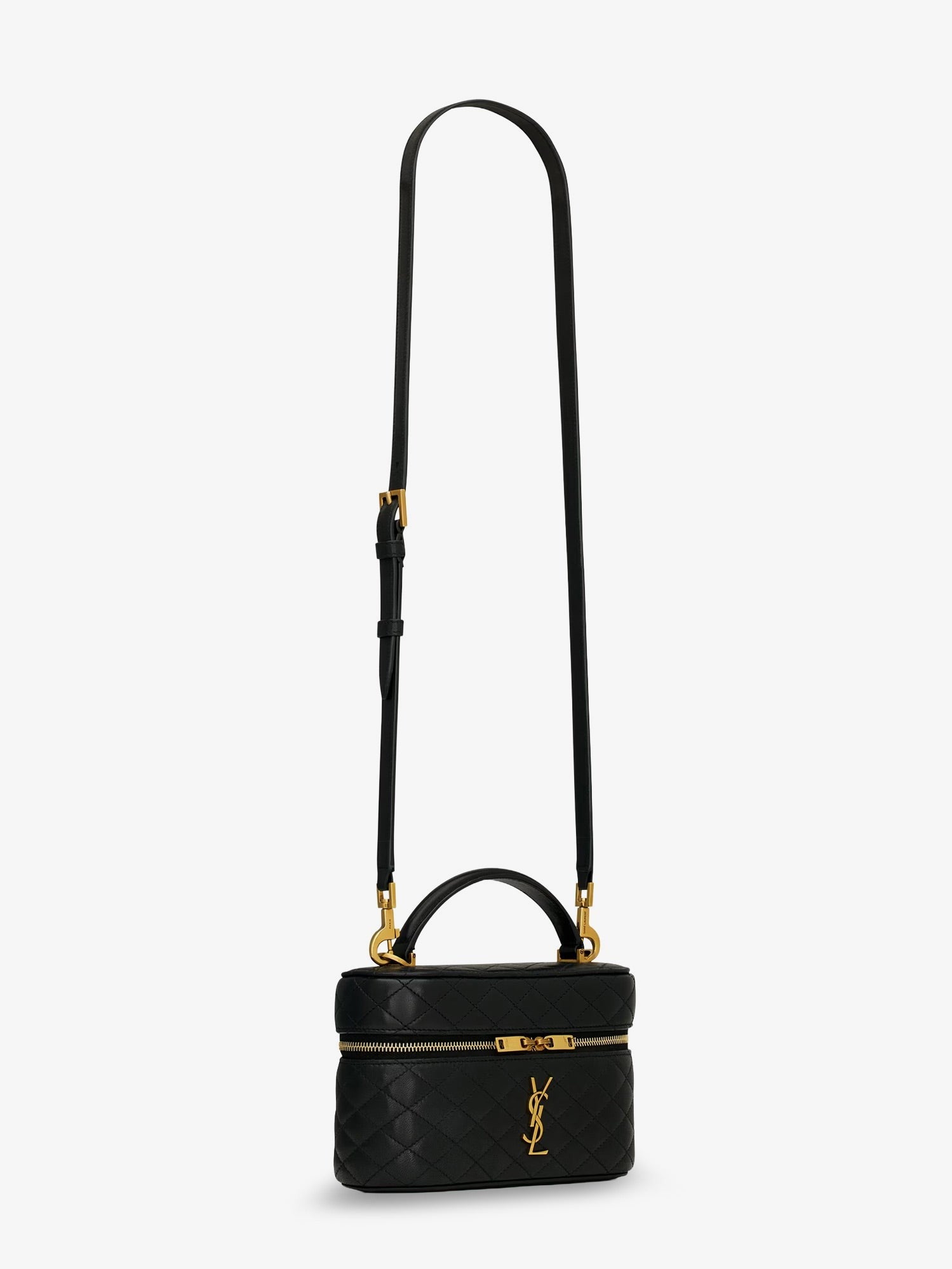 Saint Laurent Women's Gaby Vanity Bag in Leather Black