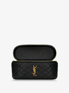 Saint Laurent Women's Gaby Vanity Bag in Leather Black, view 4