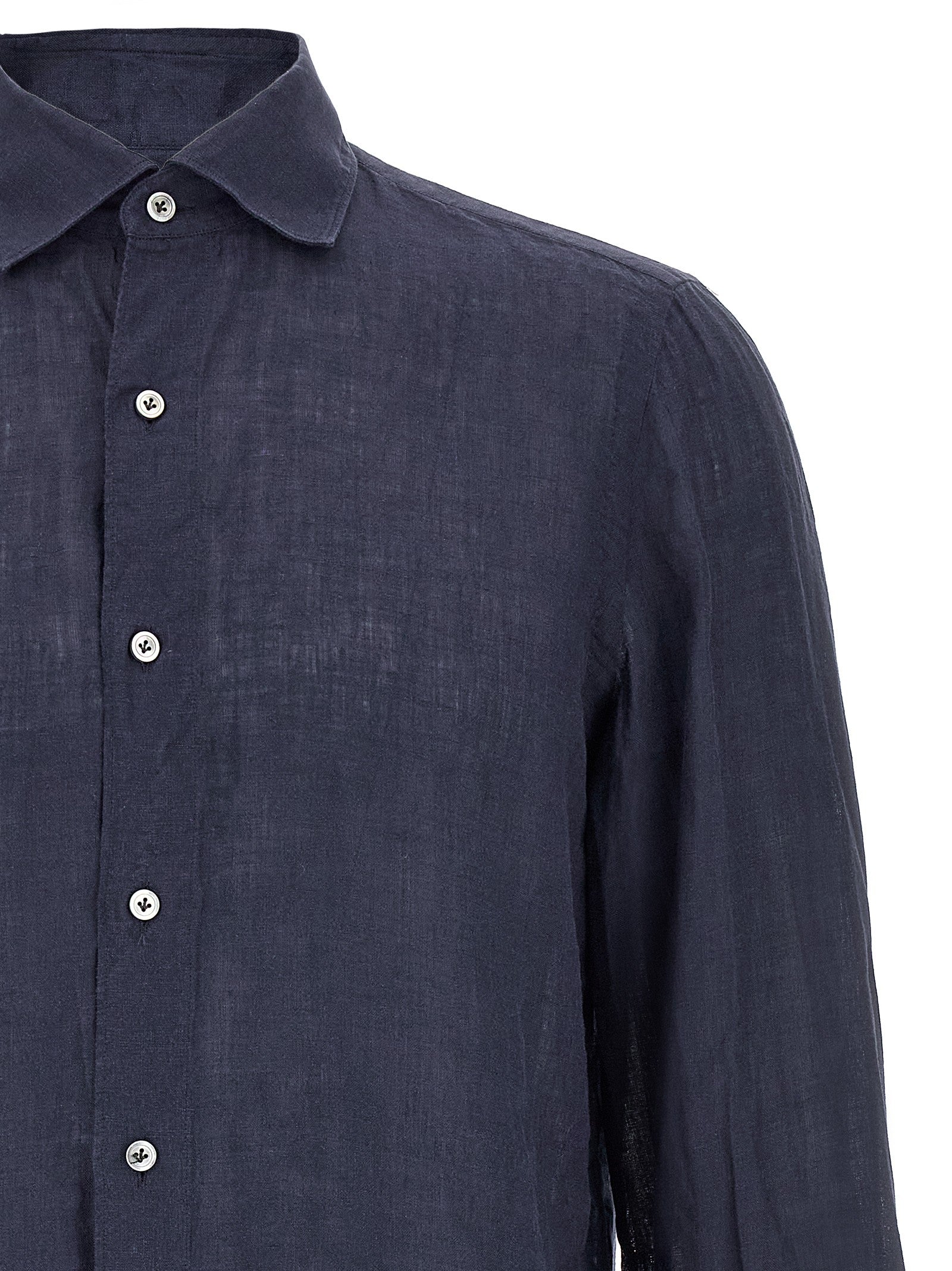 Finamore Gaeta Shirt Blue