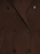 The Frankie Shop Women's Gaia Wool Blend Coat Brown, view 3