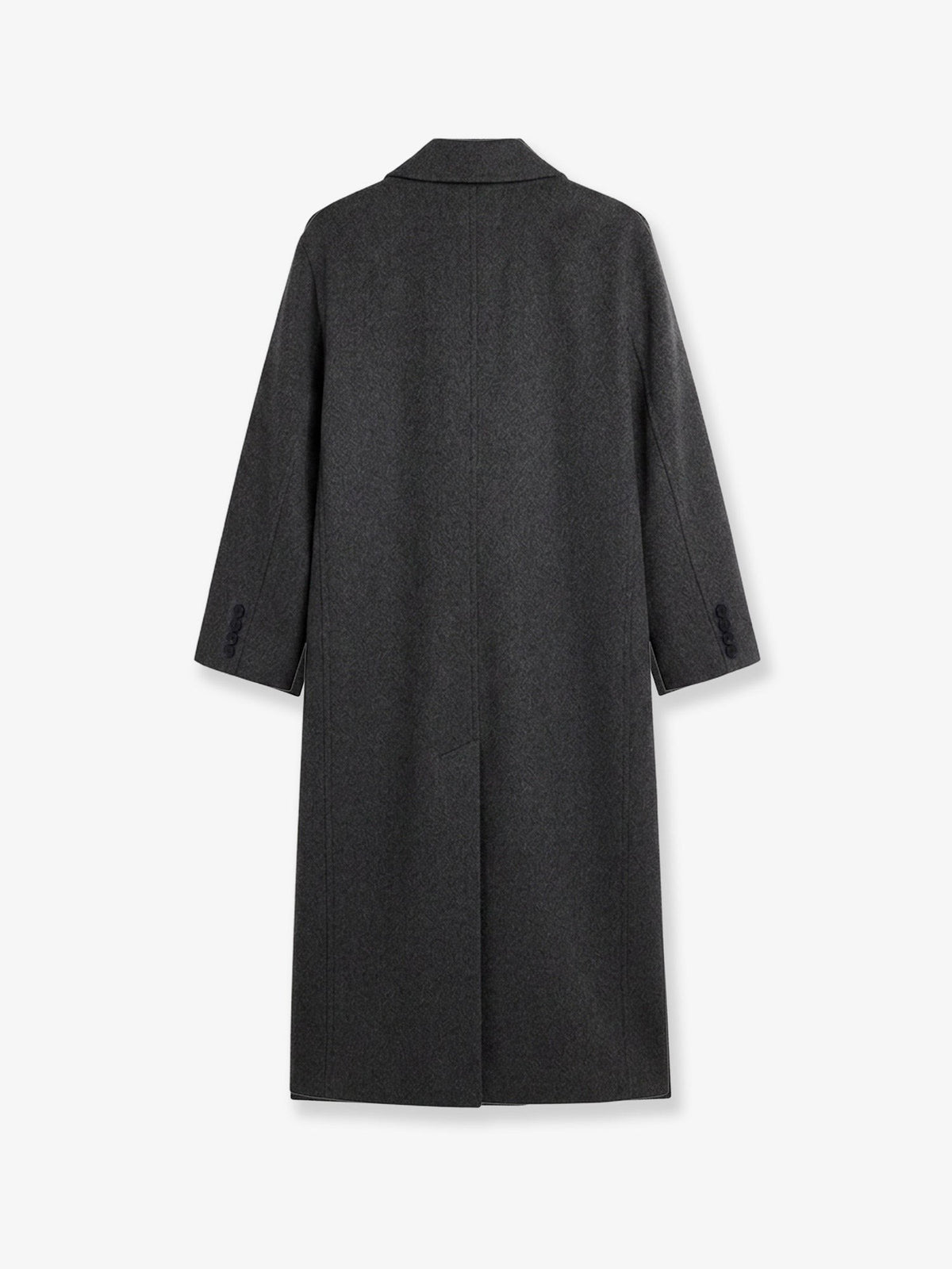 The Frankie Shop Women's Gaia Wool Coat Grey, view 2
