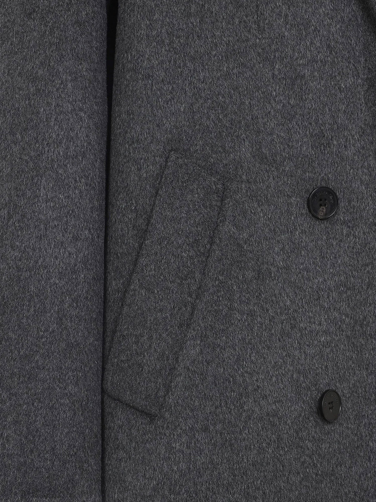 The Frankie Shop Women's Gaia Wool Coat Grey, view 3
