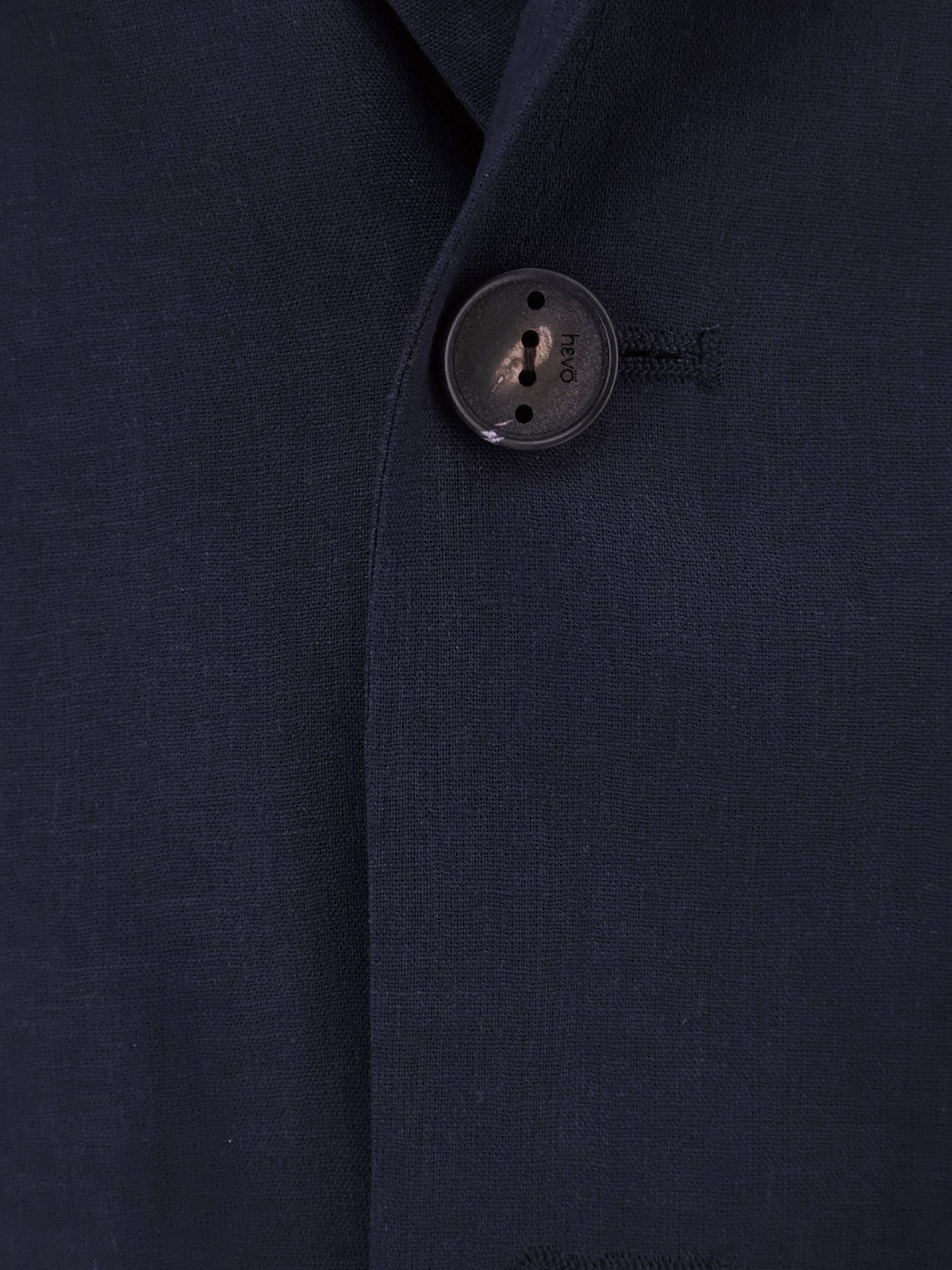 Hevò Men's Galatina Linen and Viscose Suit Blue
