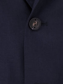 Hevò Men's Galatina Linen and Viscose Suit Blue