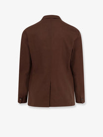 Hevò Men's Galatina Linen and Viscose Suit Brown