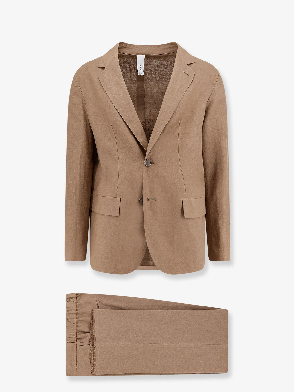Hevò Men's Galatina Viscose and Linen Suit Beige