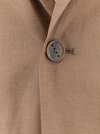 Hevò Men's Galatina Viscose and Linen Suit Beige