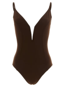 ERES Galbe One Piece Swimsuit Brown