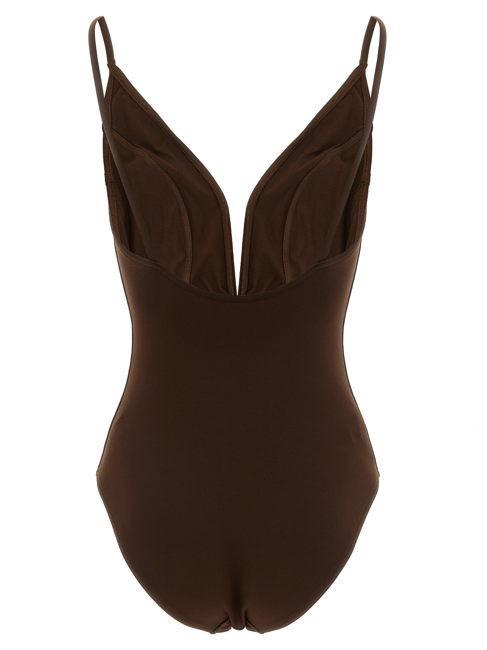 ERES Galbe One Piece Swimsuit Brown