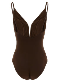 ERES Galbe One Piece Swimsuit Brown