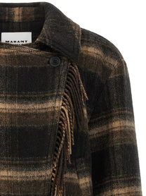 Isabel Marant Étoile Galeane Coat Brown, view 3