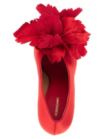 Ferragamo Galia Pumps Red