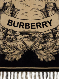 Burberry Unisex Gallant Knight Cashmere Scarf Beige