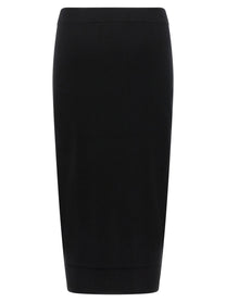 Max Mara Gamma Knit Sheath Skirt Black
