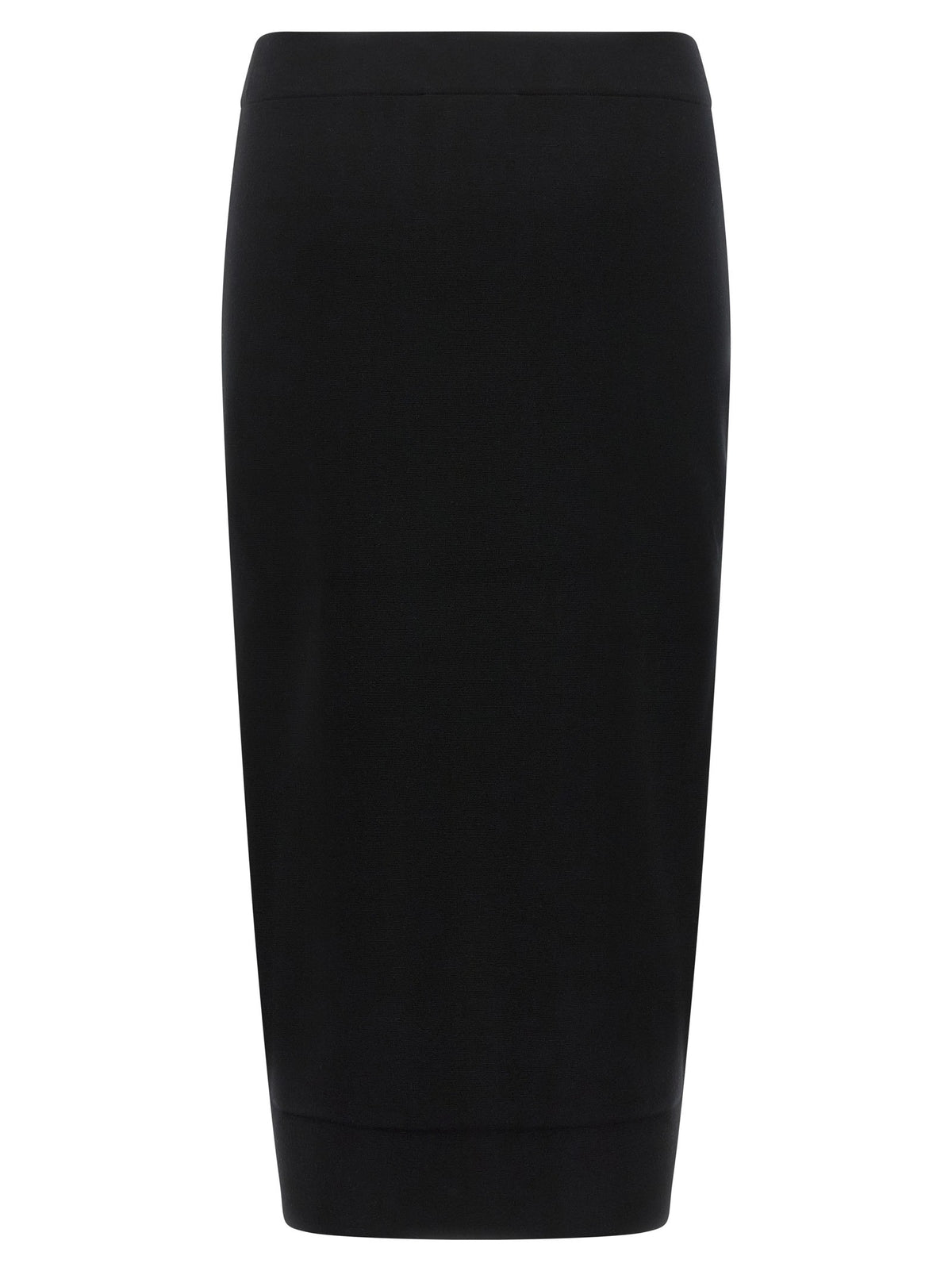 Max Mara Gamma Knit Sheath Skirt Black, view 2