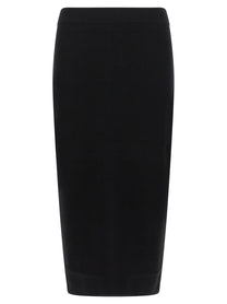 Max Mara Gamma Knit Sheath Skirt Black