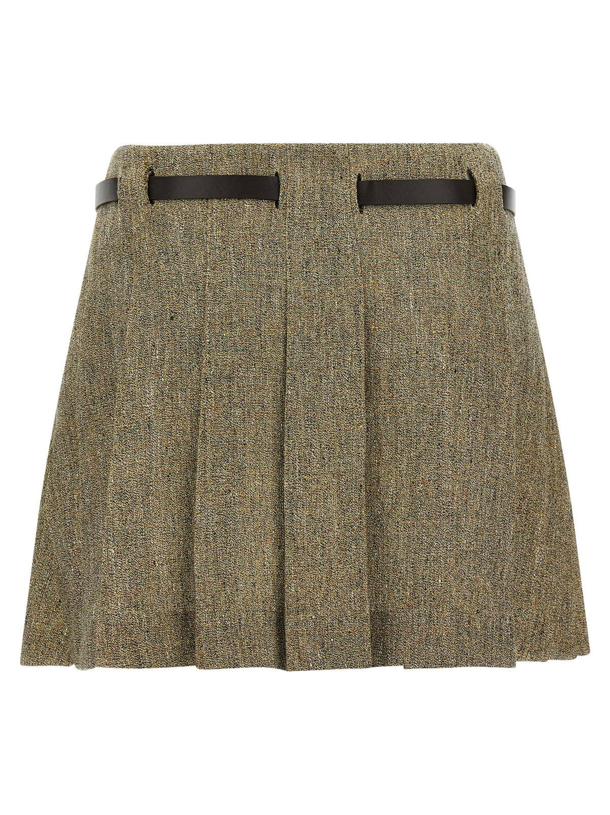 Ferragamo Gancini Belt Skirt Gold