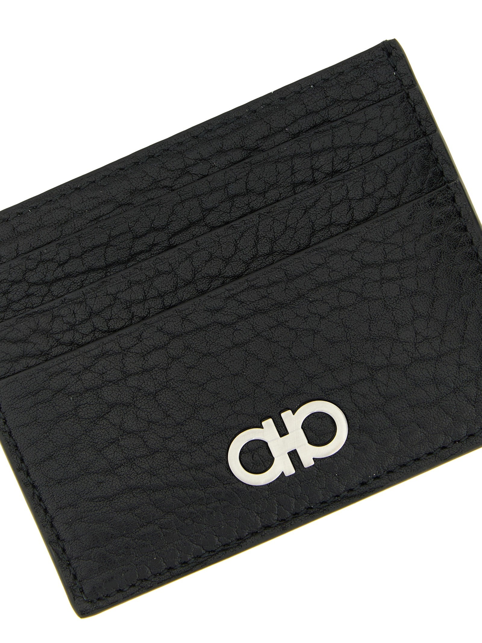 Ferragamo Gancini Card Holder Black