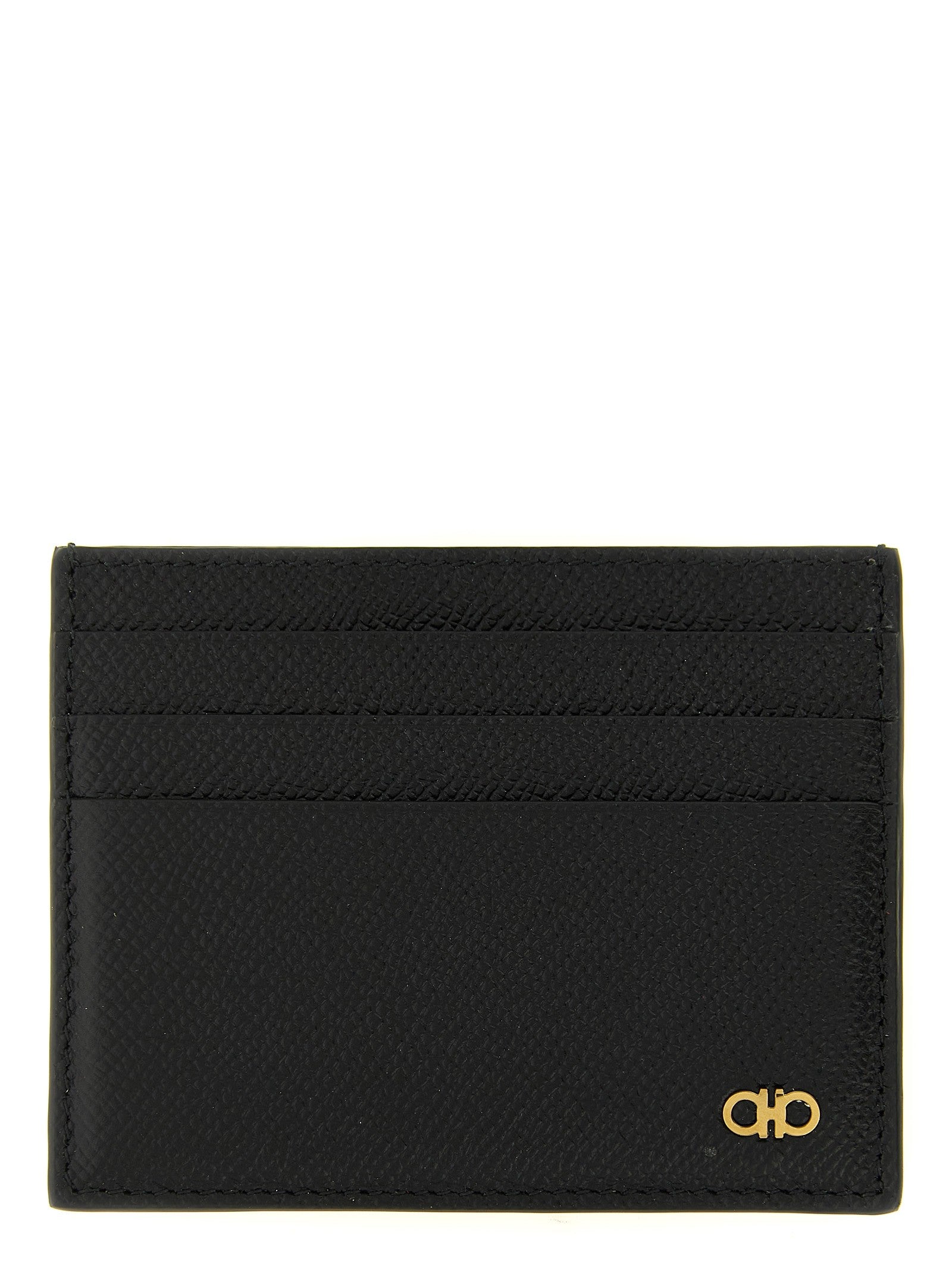 Ferragamo Gancini Card Holder Black