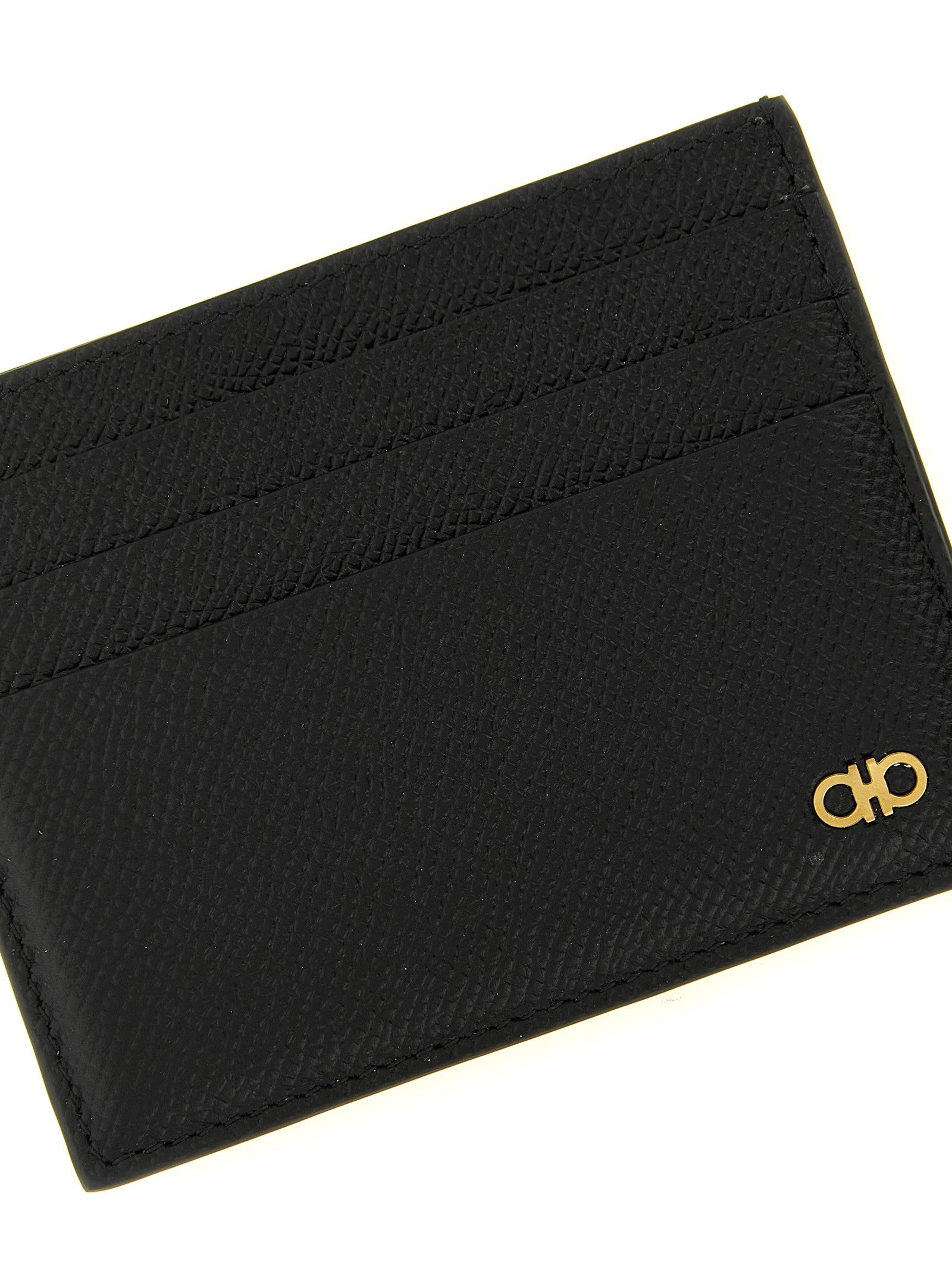 Ferragamo Gancini Card Holder Black