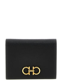 Ferragamo Gancini Compact Wallet Black