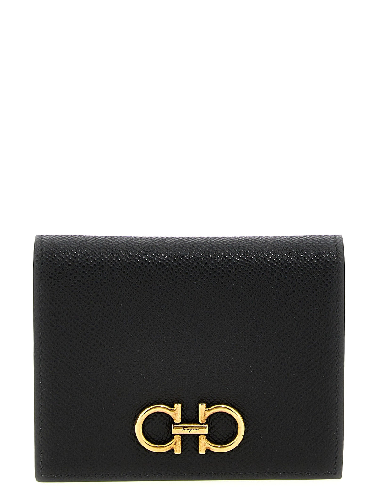 Ferragamo Gancini Compact Wallet Black