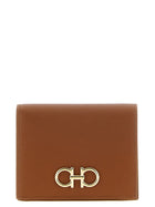 Ferragamo Gancini Compact Wallet Brown