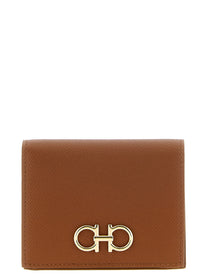 Ferragamo Gancini Compact Wallet Brown
