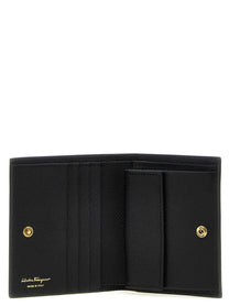 Ferragamo Gancini Compact Wallet Black