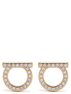 Ferragamo Gancini Crystals ( ) Earrings Gold