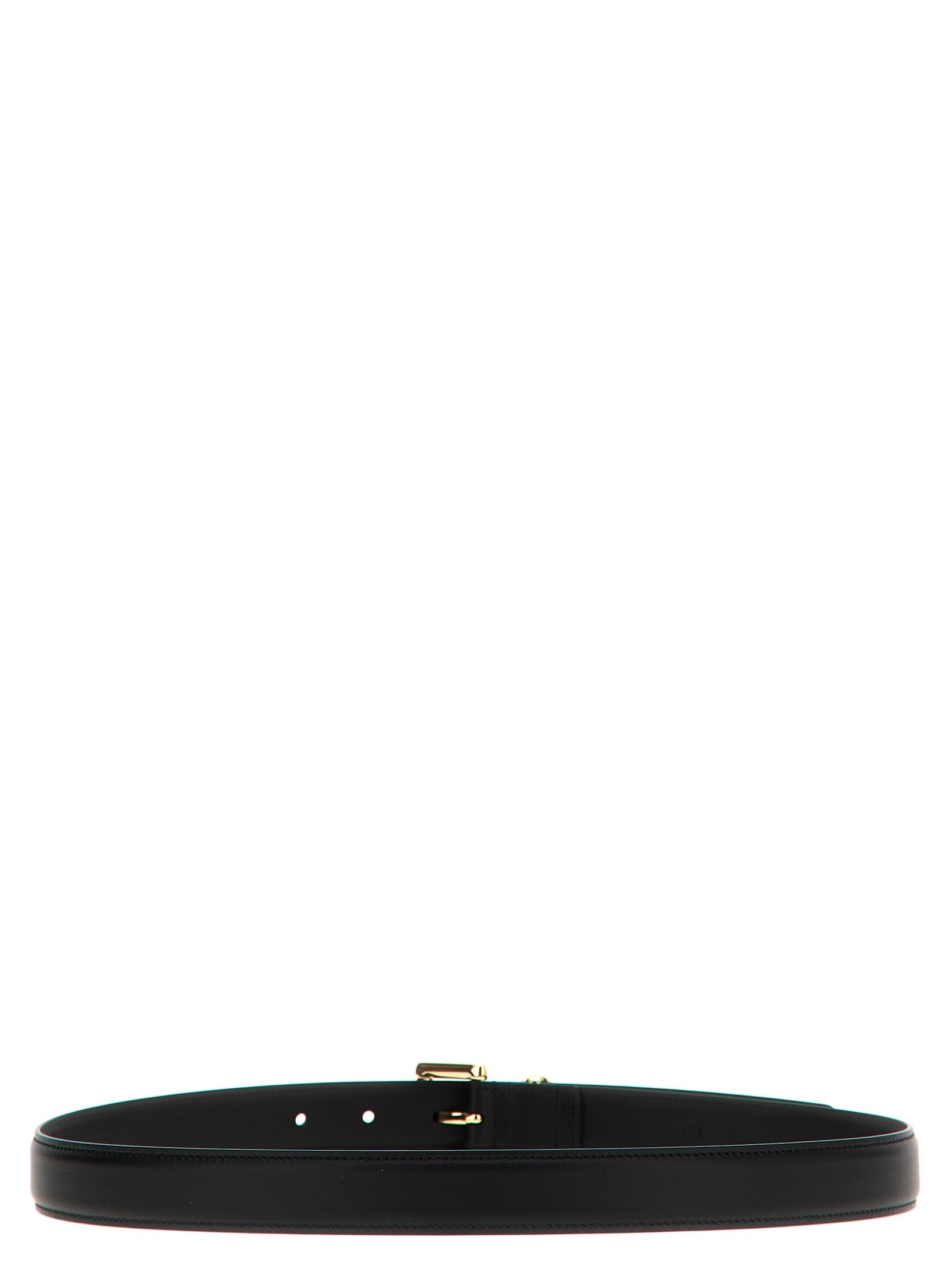 Ferragamo Gancini Double Belt Black
