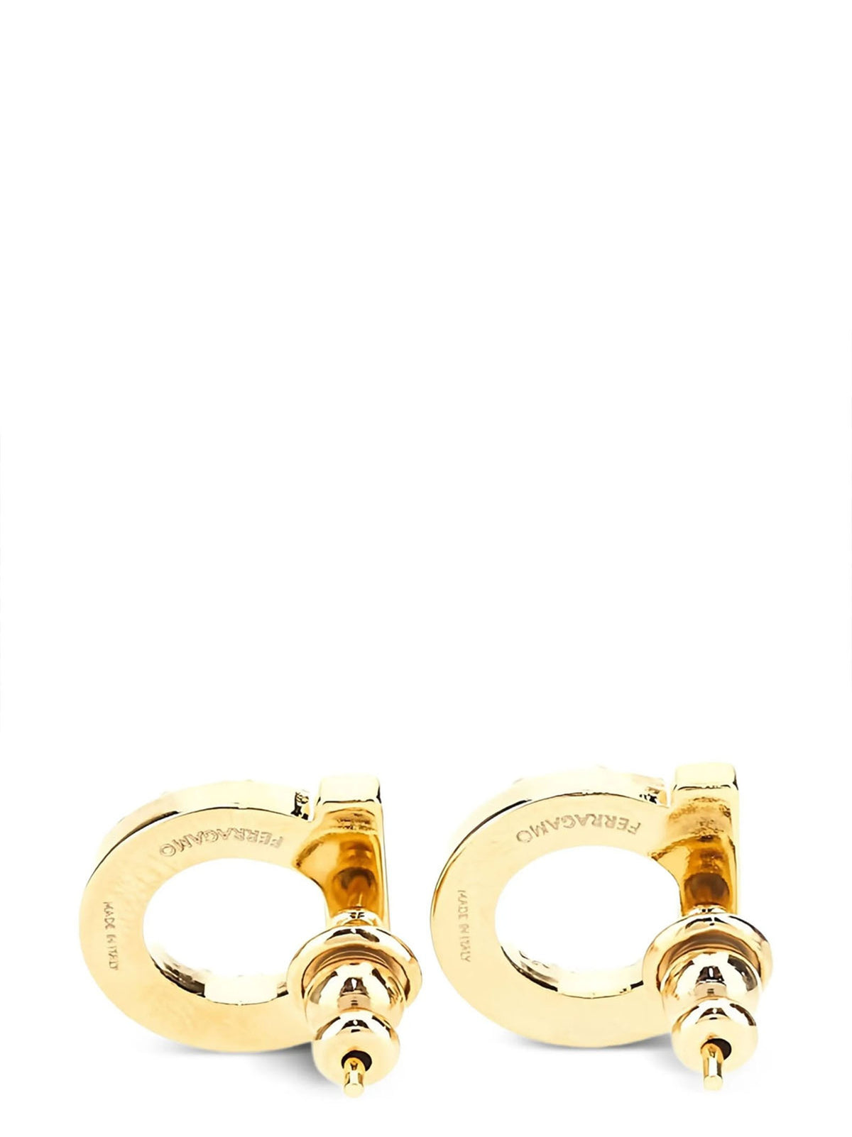 Ferragamo Gancini Earrings Gold