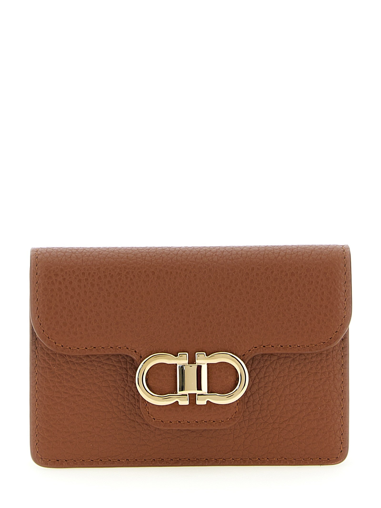 Ferragamo Gancini Keyring Brown