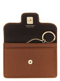 Ferragamo Gancini Keyring Brown