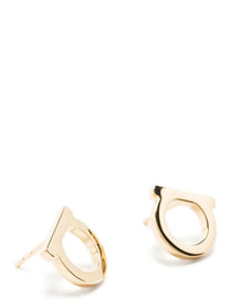 Ferragamo Gancini Earrings Gold