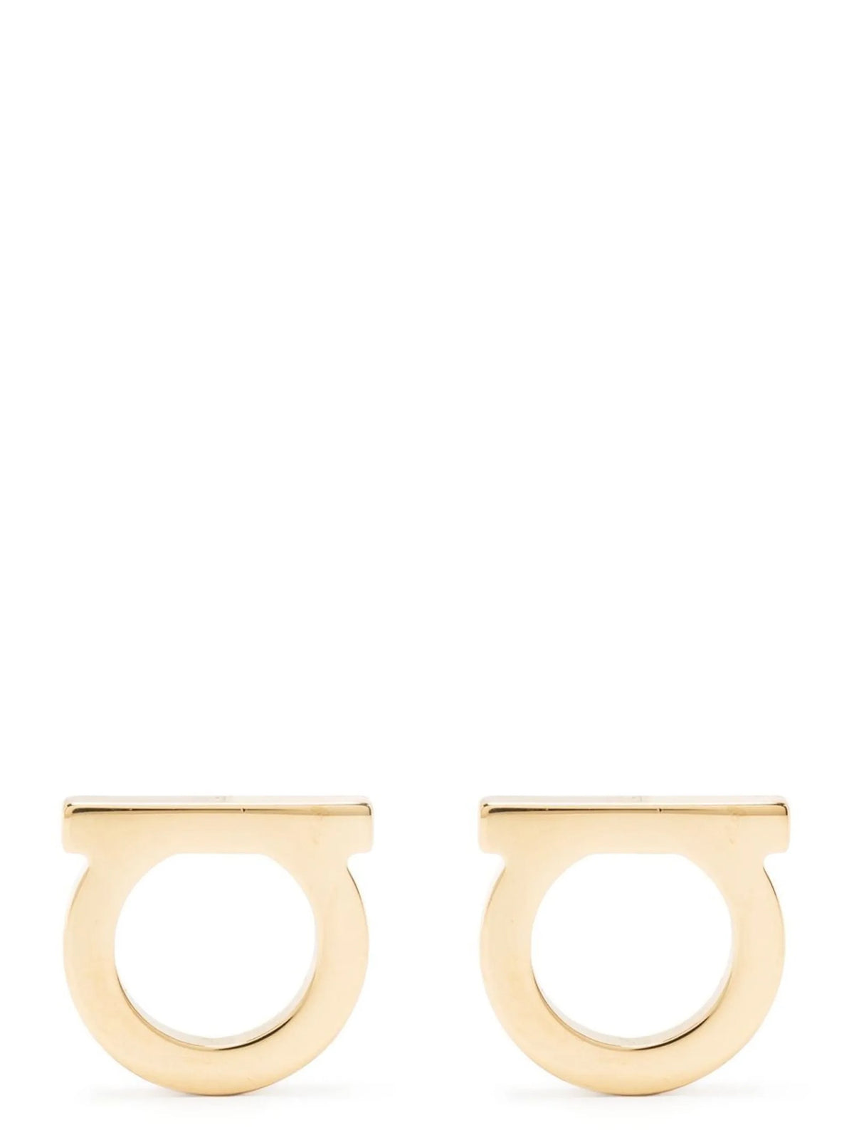 Ferragamo Gancini Earrings Gold