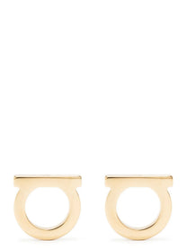 Ferragamo Gancini Earrings Gold