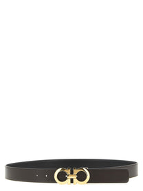 Ferragamo Gancini Reversible Belt Gold
