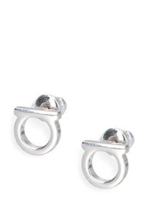Ferragamo Gancini Earrings Silver