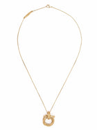Ferragamo Gancini Torchon Necklace Gold